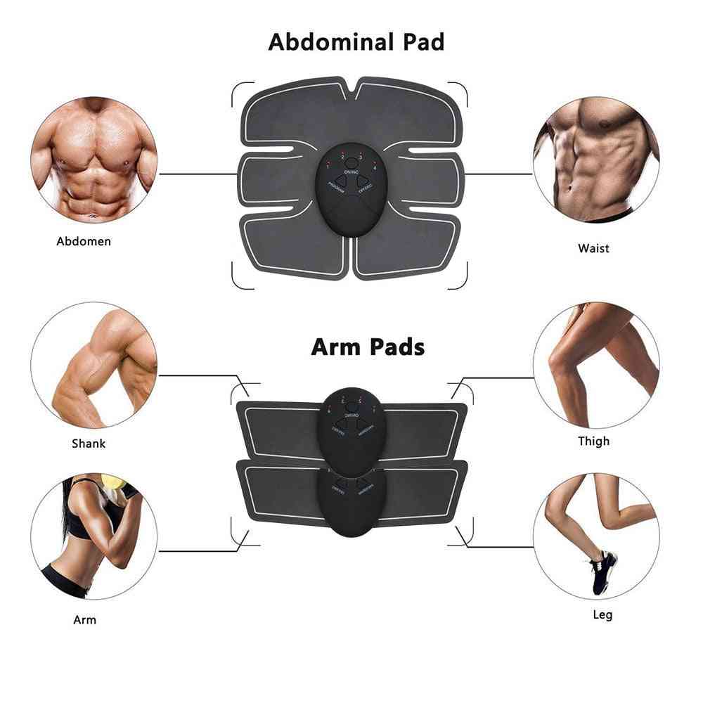 Muskelstimulator træner abs fitness - løftning af bagdel abdominal træner unisex - 6 pakke abs hofte