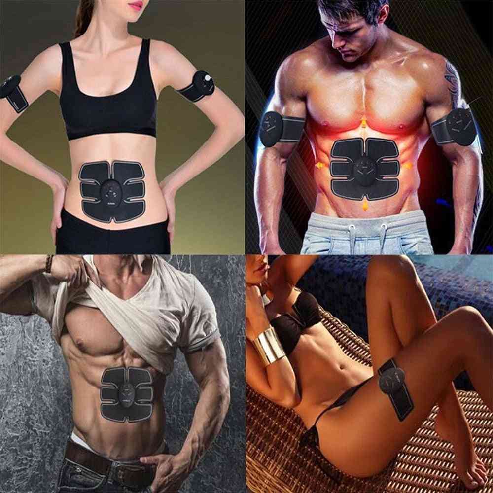 Muskelstimulator tränare abs fitness - lyft skinkan buk tränare unisex - 6pack abs höft