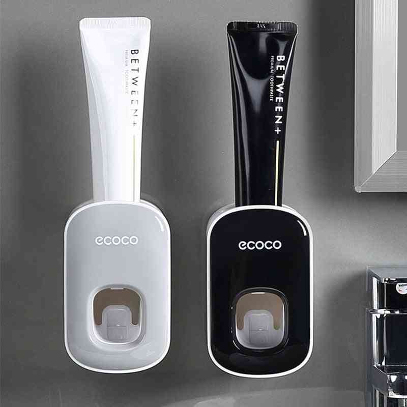 Wall Mount Automatic Toothpaste Squeezer Dispenser Holder Tool