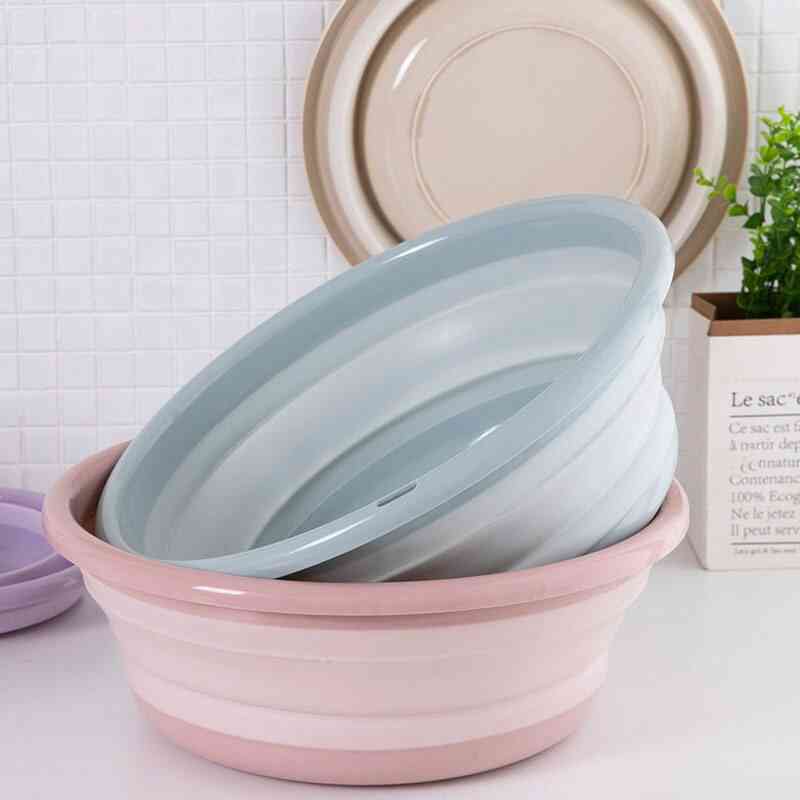 Folding Washbasin Water Bowl, Bucket And Fruit Tray