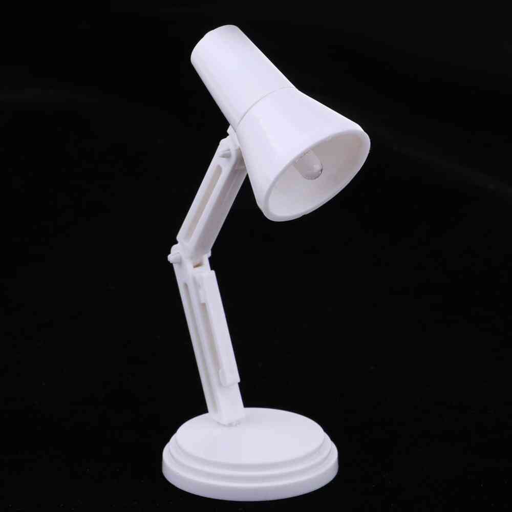 1/6 échelle blanc LED lampe de bureau modèle meubles pour jouets chauds accessoire de maison de poupée enfants semblant jouer jouet