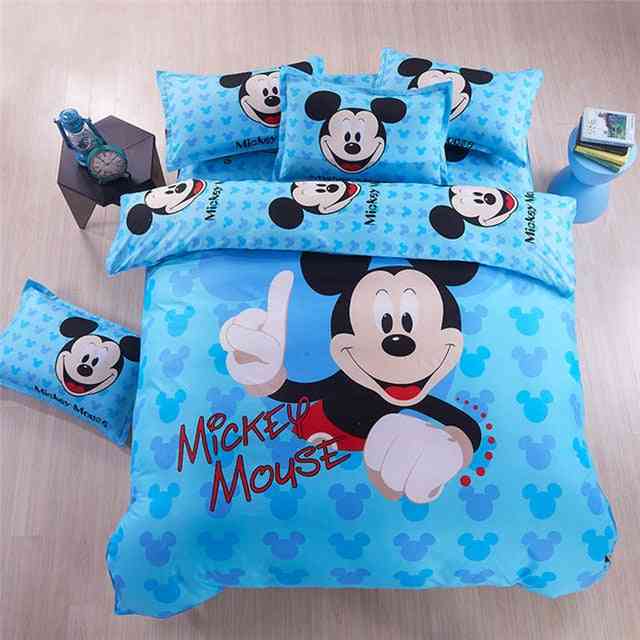Disney Mickey Mouse & Minnie Mouse Cartoon Bettwäsche-Set für Kinder