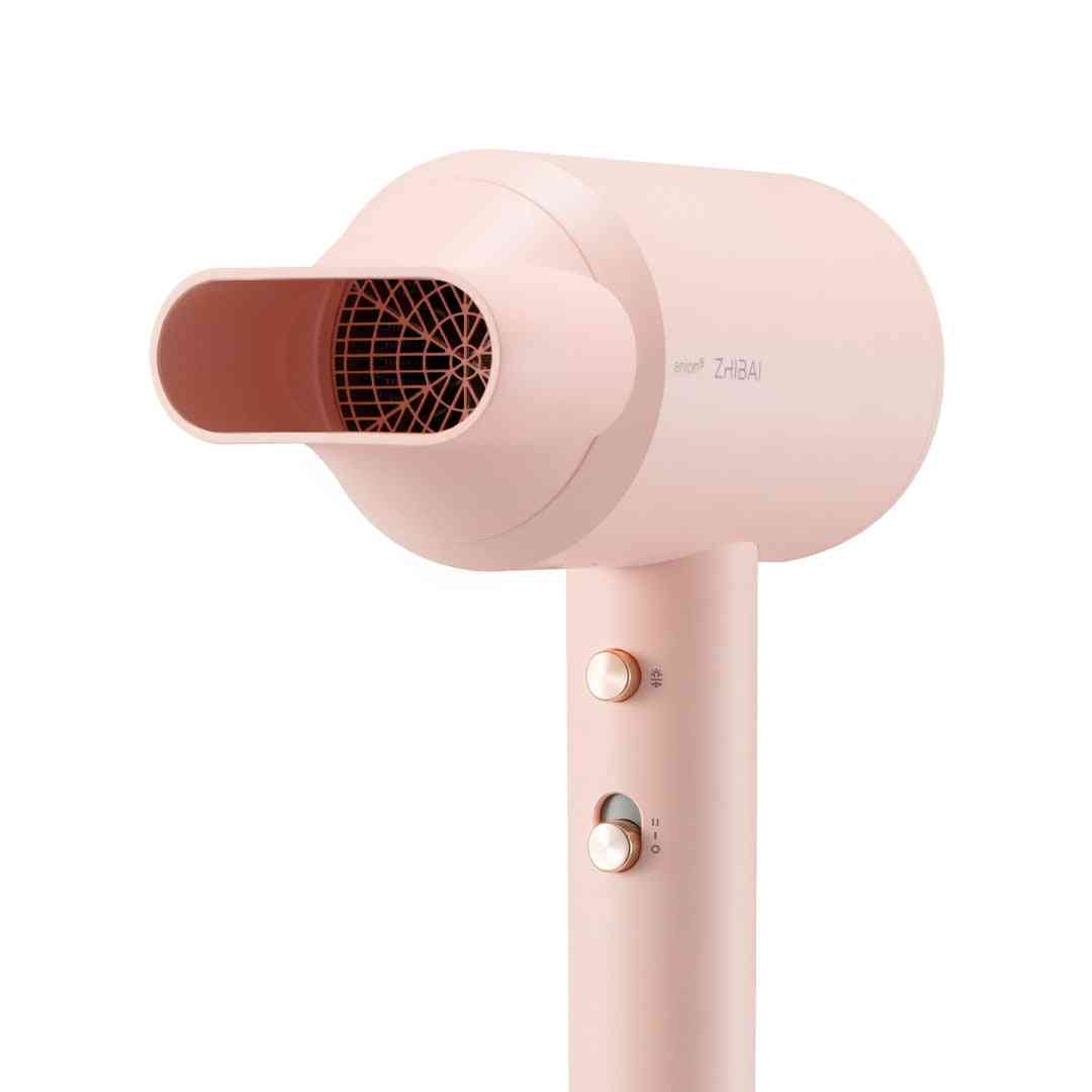 Hårtork legering kropp - luftutlopp, anti hot 2 hastigheter, 3 temperatur snabbtorkande hårverktyg - rosa / Storbritannien