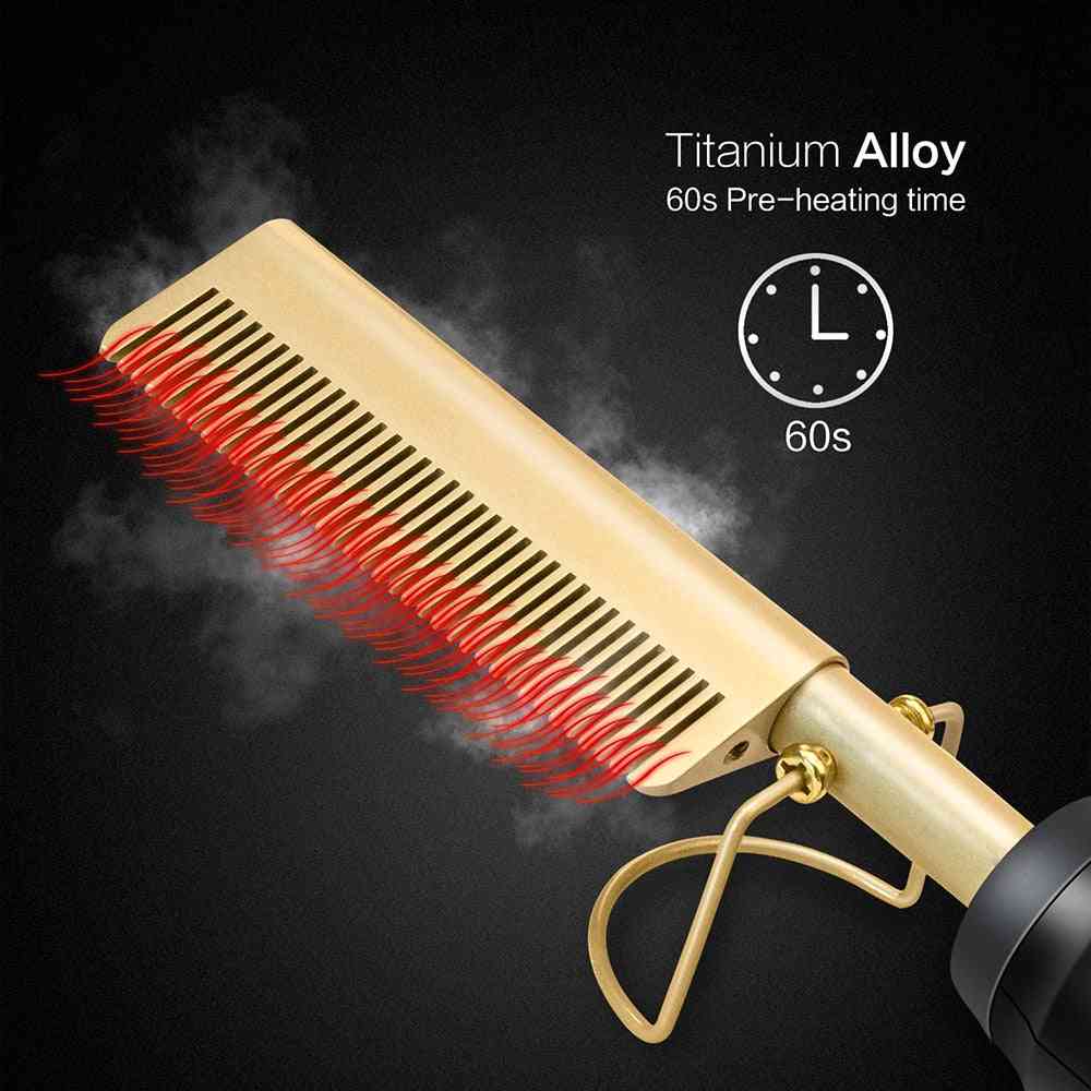 Titanium Alloy, Hair Styling-electric Heating Comb