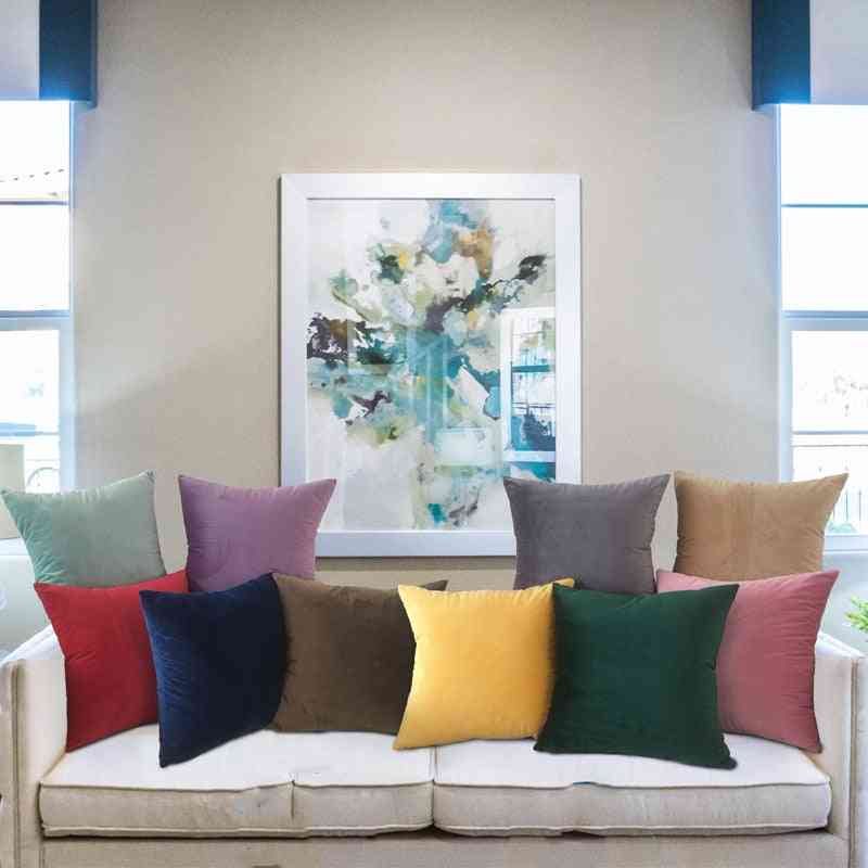 Einfarbige Luxus weiche Samt Kissen dekorative Kissenbezug - Wohnkultur Wohnzimmer Sofa Kissenbezug