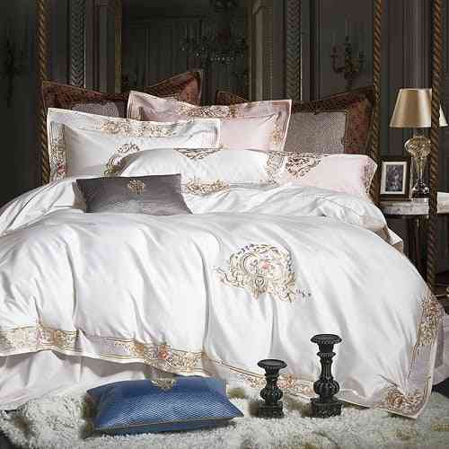 Egyptian Cotton Premium Luxury Embroidery Bedding Set