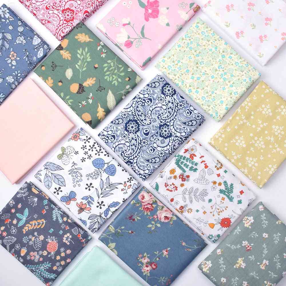 Floral Print Cotton Fabric For Making Clothes, Baby Dress, Sewing Bed Sheet, Pillow Cover, Diy Quilting