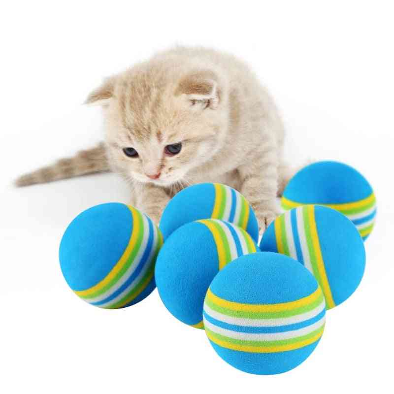 Interaktywna pet kitten scratch naturalna pianka tęczowa kolorowa piłka treningowa - czerwona / 1szt