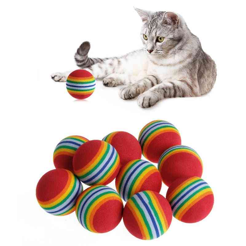 Scratch Natural Foam - Rainbow Colorful Training Ball For Pets