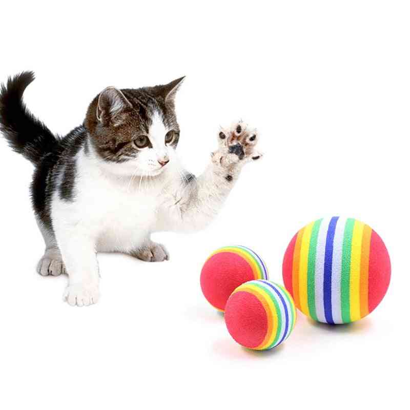 Scratch Natural Foam - Rainbow Colorful Training Ball For Pets