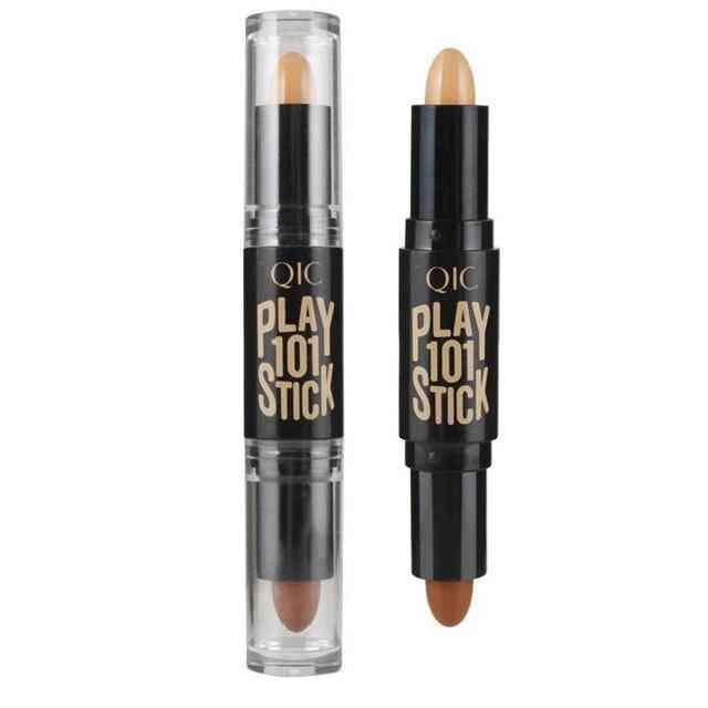 Concealer creme lysere bronzer highlighter stick dobbelt ende pen, foundation baser makeup