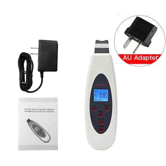 Portable Lcd Ultrasonic Face Skin Cleaner, Acne Removal Face Care Tool