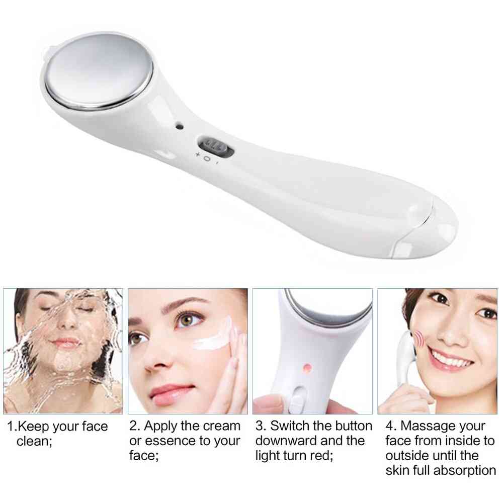 Electric Antiaging Facial Massager Machine - Ultrasonic Face Beauty Device, Wrinkle Removal, Skin Lift
