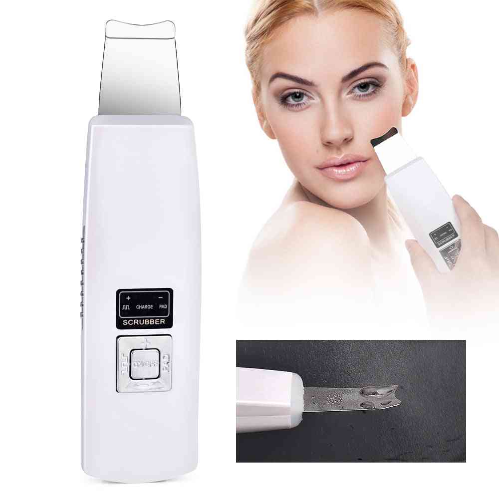 Ultrasonic Face Cleaning Skin Scrubber- Deep Cleanser Blackhead Machine, Remove Dirt Reduce Wrinkles Facial Whitening Lifting