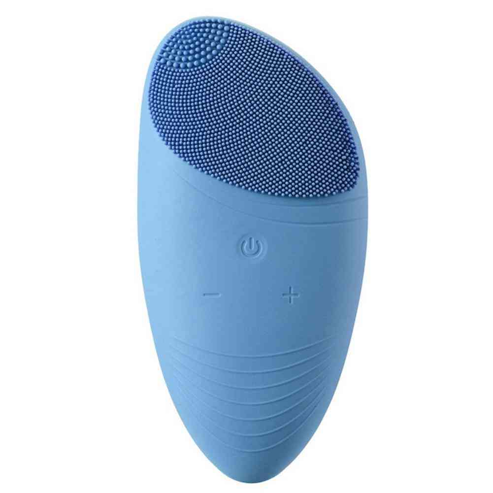 Mini Face Vibration Cleansing Brush - Waterproof Deep Pore Cleaner, Facial Massager