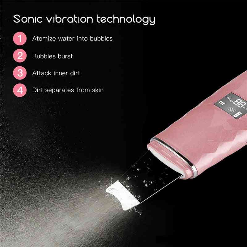 Akumulator USB - ultradźwiękowy zmywacz zaskórników do profesjonalnego ciepłego skrobaka Ekran LED skóry twarzy - Chiny / MR484P