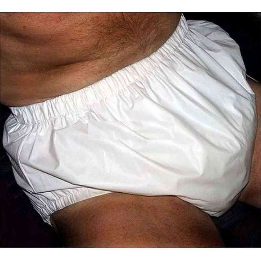 Hvide s - træk på bukser / voksenble / inkontinensbukser til voksne