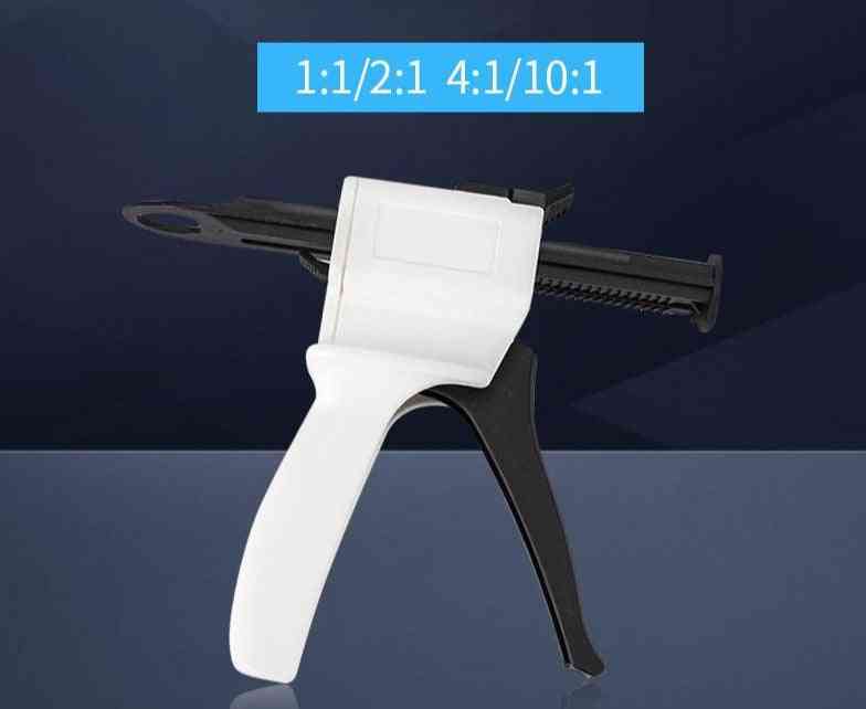 Erogazione miscelazione pistola erogatrice universale 1: 1/1: 2 pistola erogatrice in gomma siliconica 10: 1 50ml strumenti dentista |