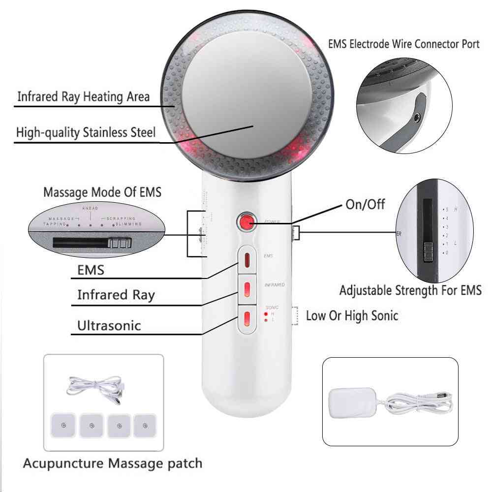 3 In 1 Ultrasound - Body Slimming Massager For Weight Loss, Anti Cellulite