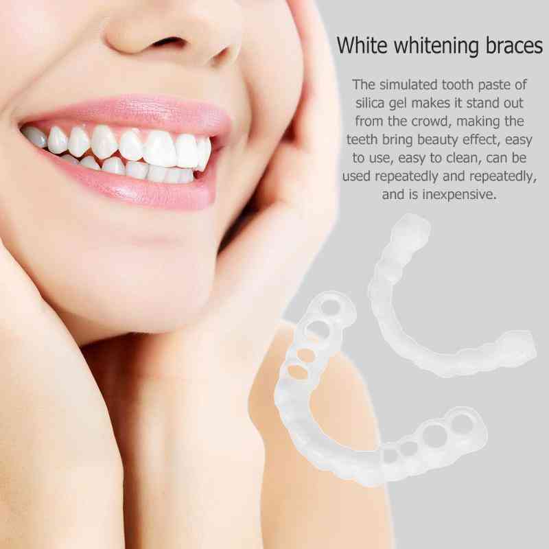 Silikon gefälschte Zähne falsche Zahnabdeckung, Bleaching Prothese Zahnpflege