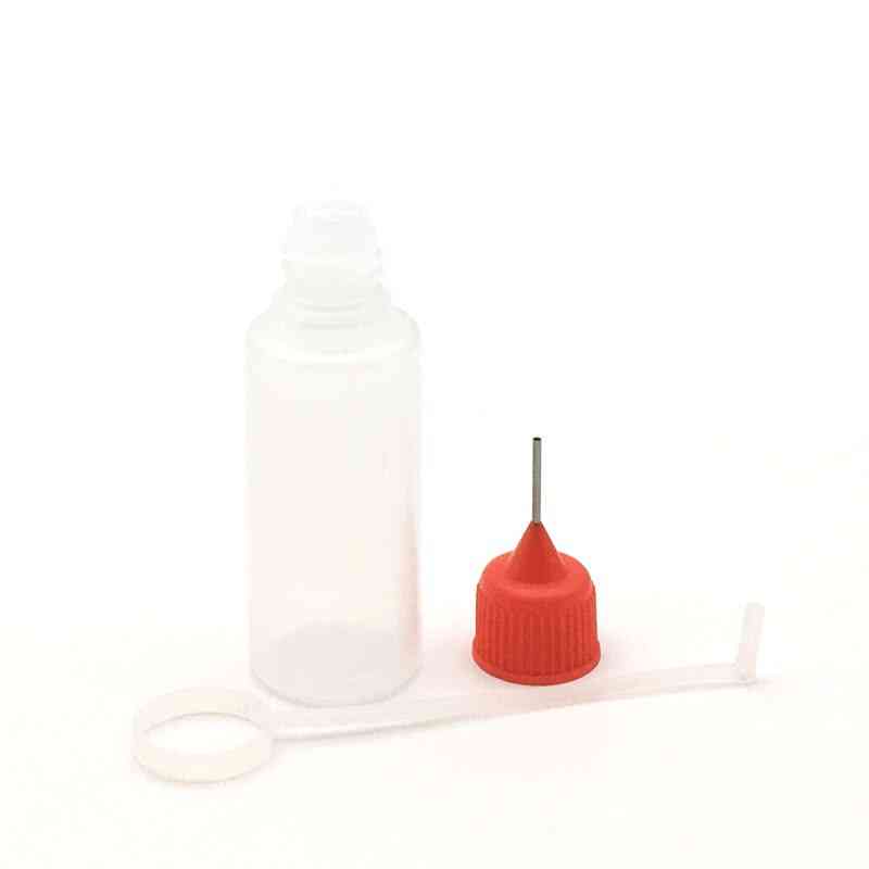 Squeezable Needle Bottles - Refillable, Eye Liquid Dropper