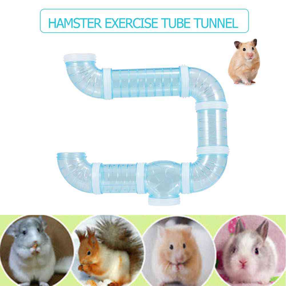 Diy u typu plastové potrubí potrubí trubice trénink hraní připojeného vnějšího tunelu pro klec křečka pro malá zvířata