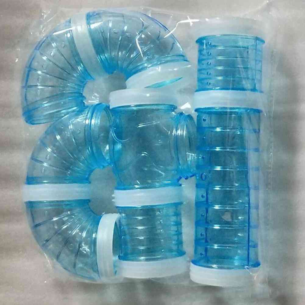 Barkács u típusú műanyag csővezeték cső képzés összekapcsolt külső alagút játékokkal kisállati hörcsög ketrecben