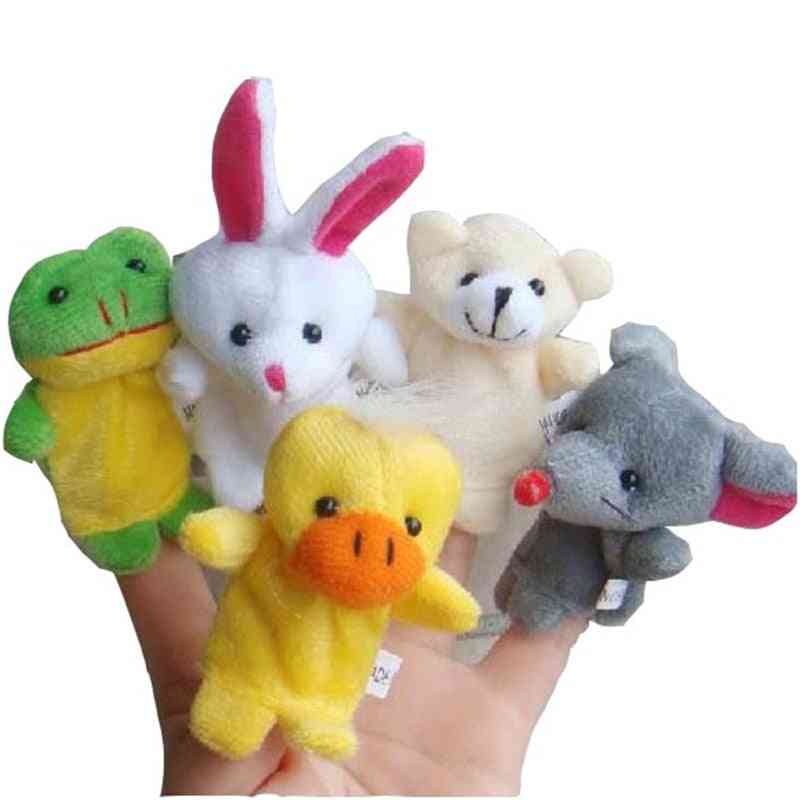 Cartoon Animal Finger Puppet Baby Plush For