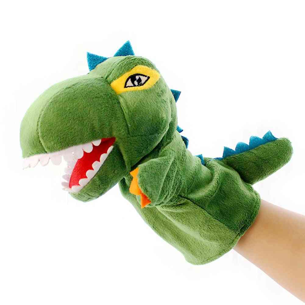 Dinoszaurusz marionettkesztyűs kézibáb bábu játékok, mesebeli juguetták