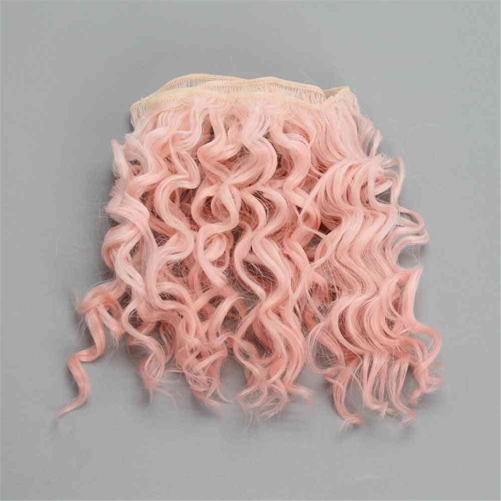 High Quality Screw Curly Hair Extensions For All Dolls, Hair Wigs Heat Resistant Fiber Hair Wefts
