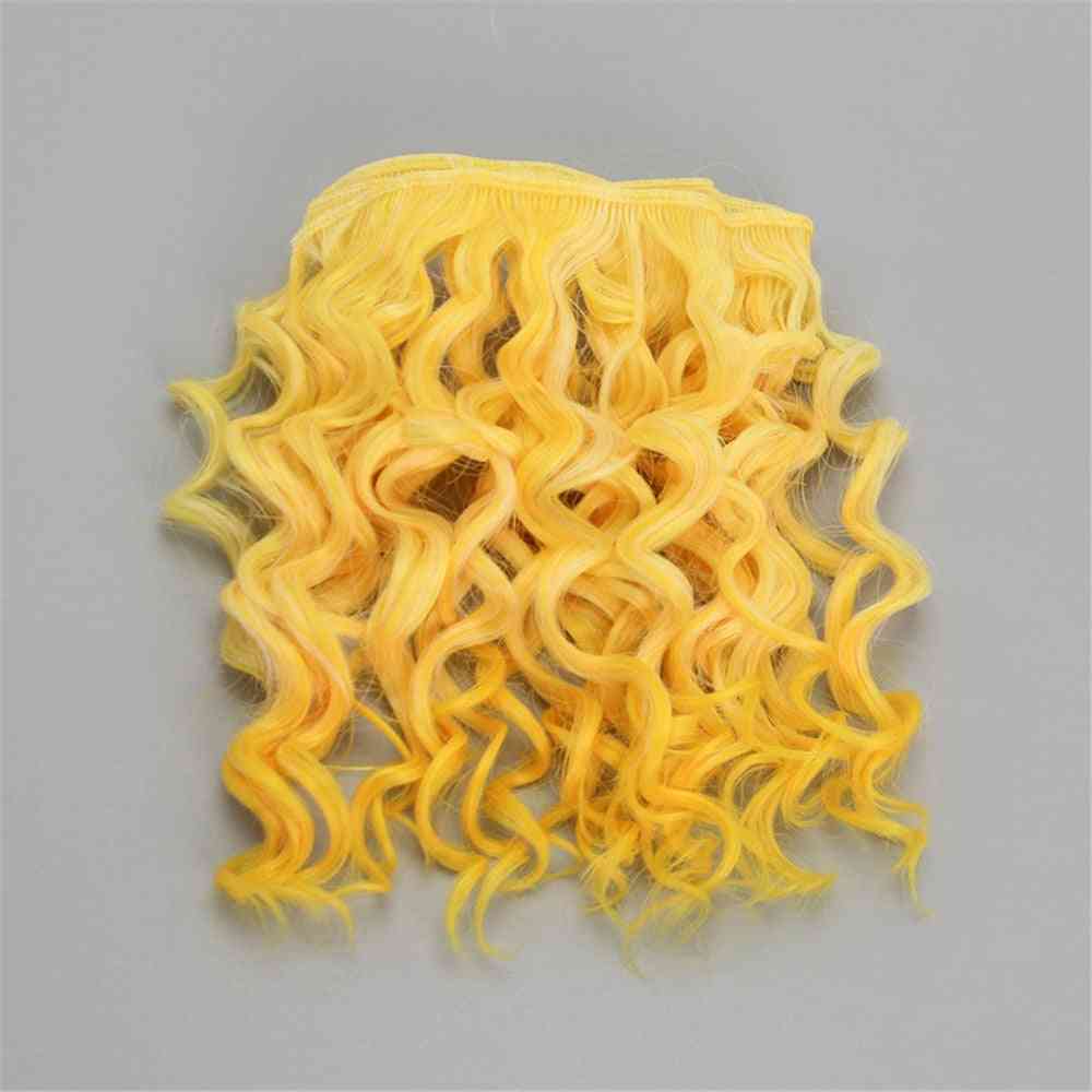 High Quality Screw Curly Hair Extensions For All Dolls, Hair Wigs Heat Resistant Fiber Hair Wefts