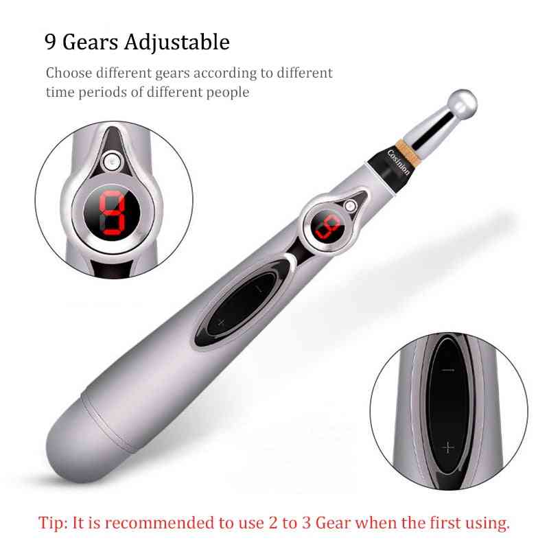 Electronic Acupuncture Pen Electric Meridians Laser Therapy, Heal Microcurrent Massage Pen