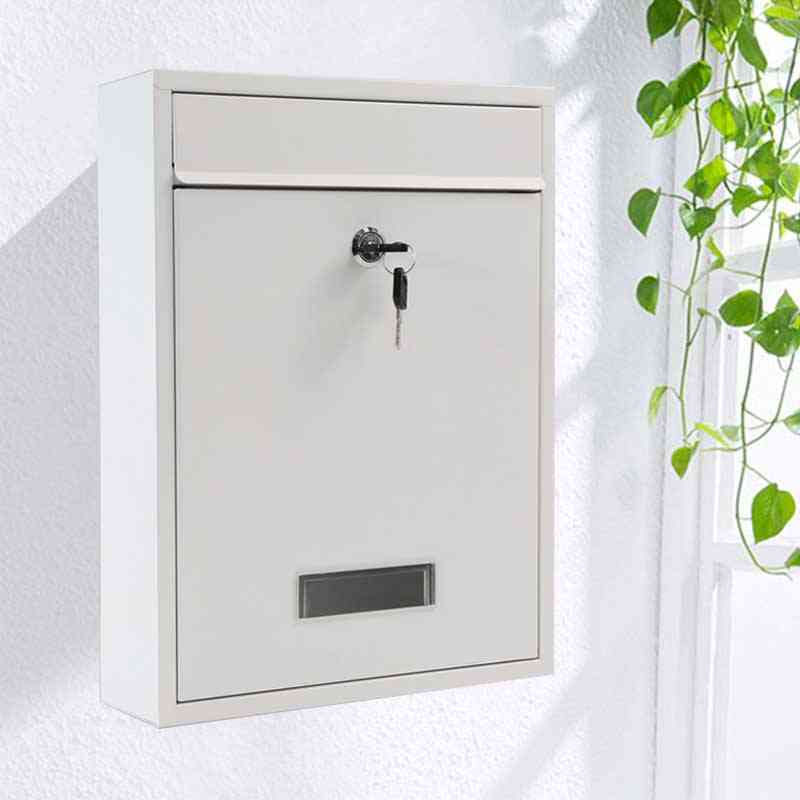 Outdoor Wall Mount Security Locking Mailbox/letter Box