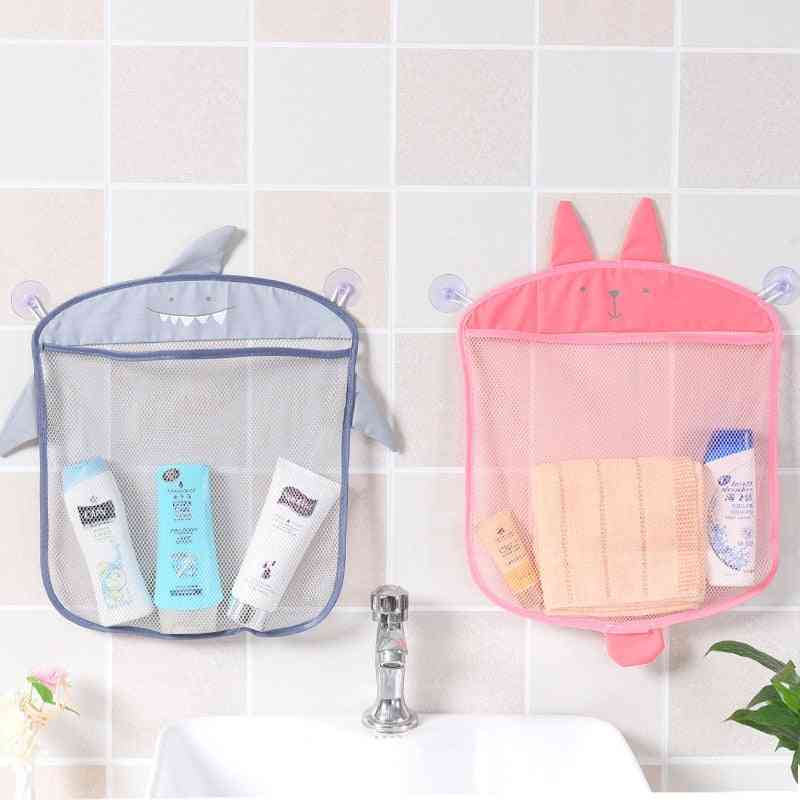 Mesh Bag For Kids Bathroom - Waterproof Cloth Basket For Storage
