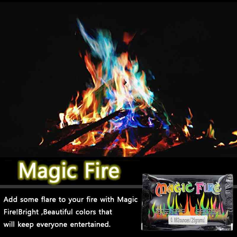 Mystical Fire Coloured Bonfire - Campfire Party