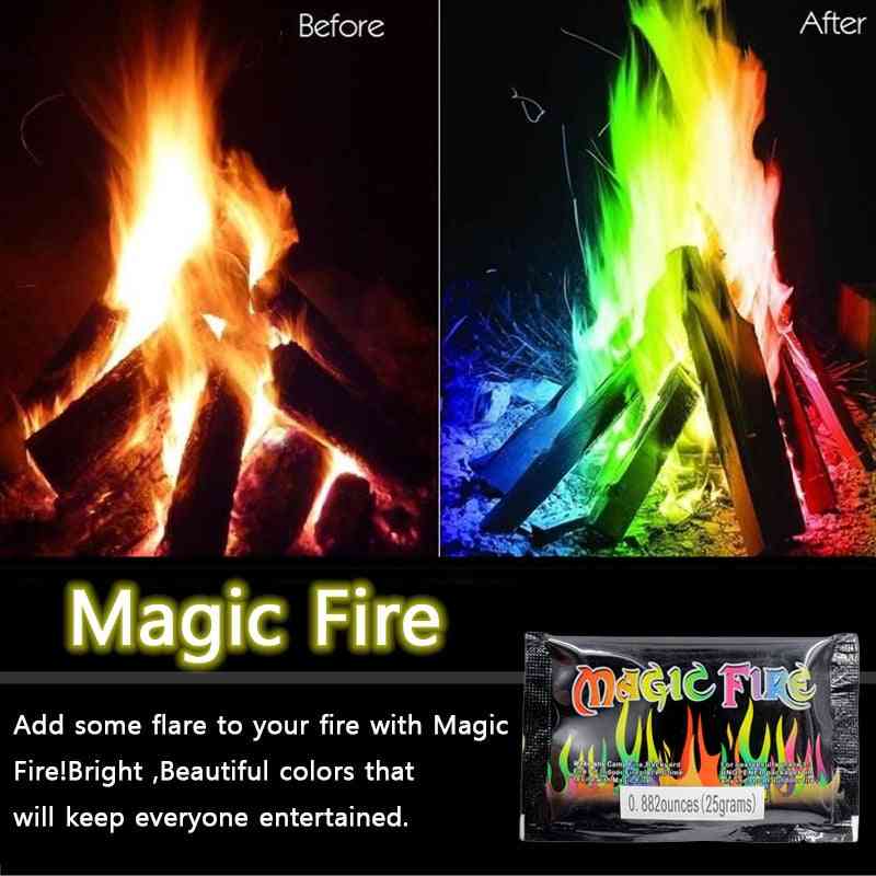 Mystical Fire Coloured Bonfire - Campfire Party