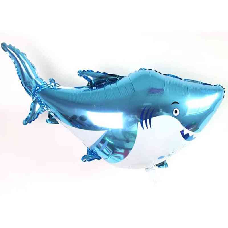 Folia aluminiowa zabawka dla dzieci oceany modelowanie ośmiornica wielki biały rekin balon kreskówka - żarłacz biały 96 63