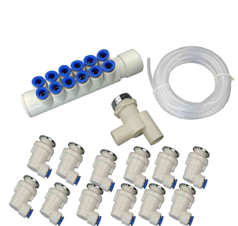 Sistema bubbl per vasca da bagno, collettore a getto con connettore rapido, tubo per vasca idromassaggio e idromassaggio -