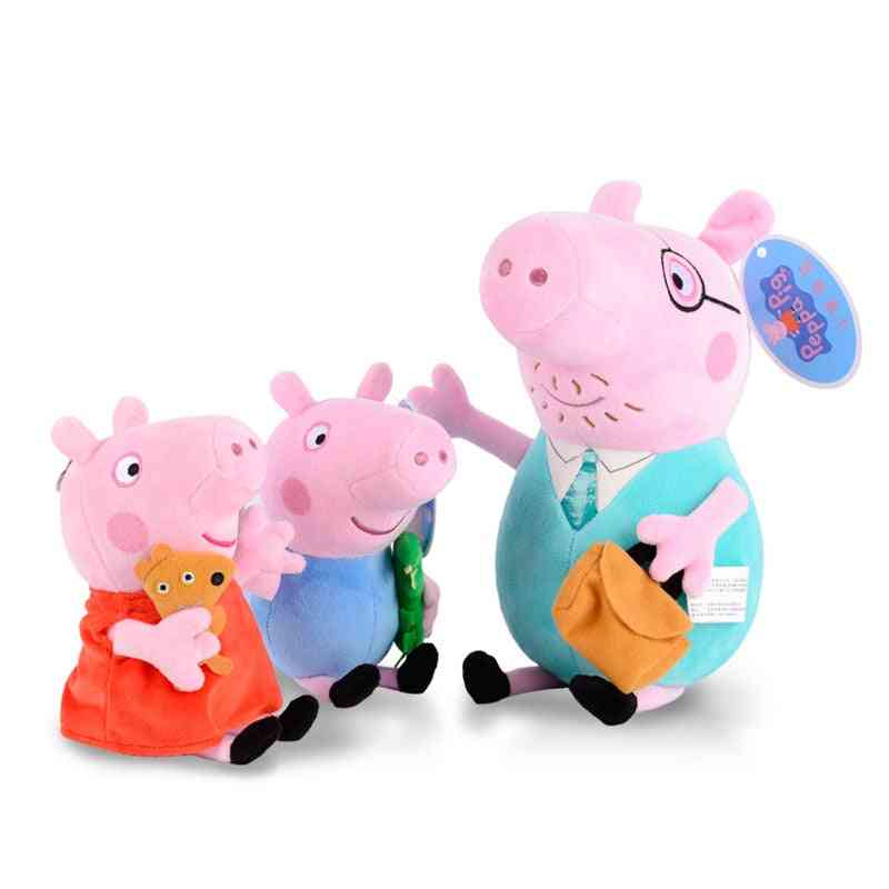Jucărie de pluș peppa pig george family - papusa de umplut cu papusa porc decoratiuni petrecere ornament, aniversare peppa pig pentru