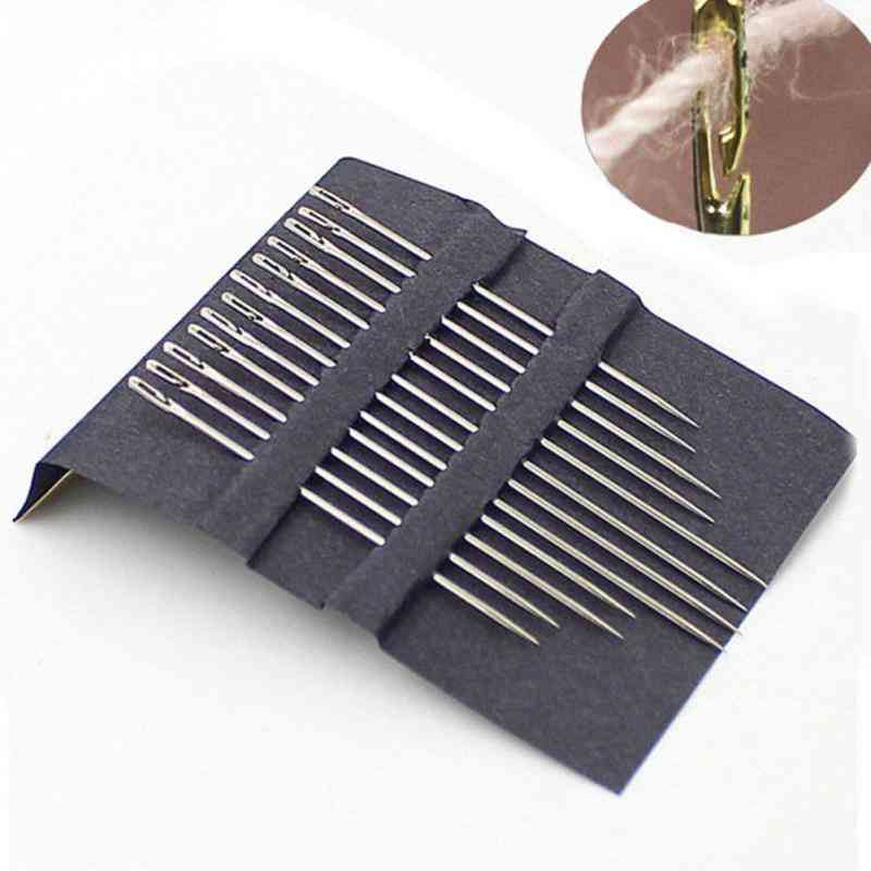 Stainless Steel Gold Tail Sewing Needles For Blind