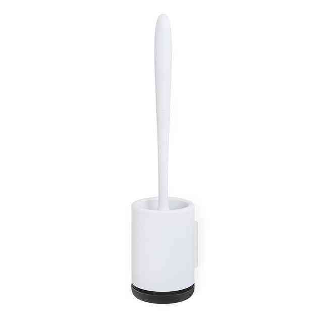 Soft Bristle Wall Mounted / Floor Standing - Silicone Toilet Cleaning Brush