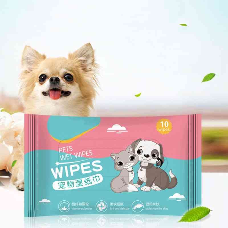 Papieren handdoeken voor huisdieren, vochtige doekjes om vlekken te verwijderen -