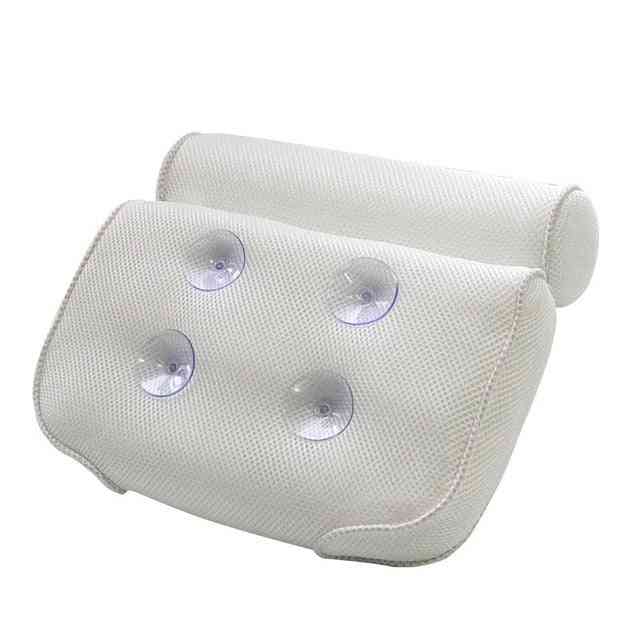 Luxury Home Bath Spa Pillow - Deep Spongy Cushion, Relaxing Massage Big Suction Cup