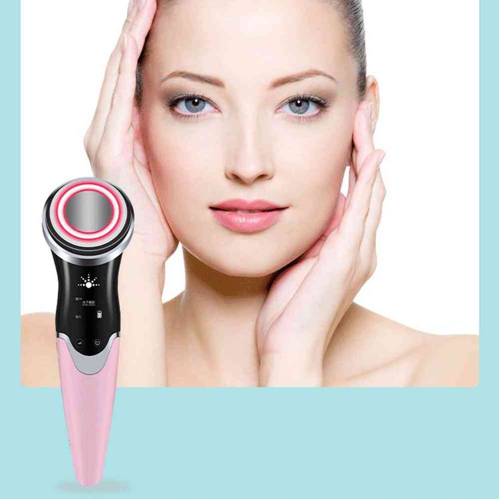 Electroporation Led Photon Light Therapy Beauty Device - Anti Aging Face Massager
