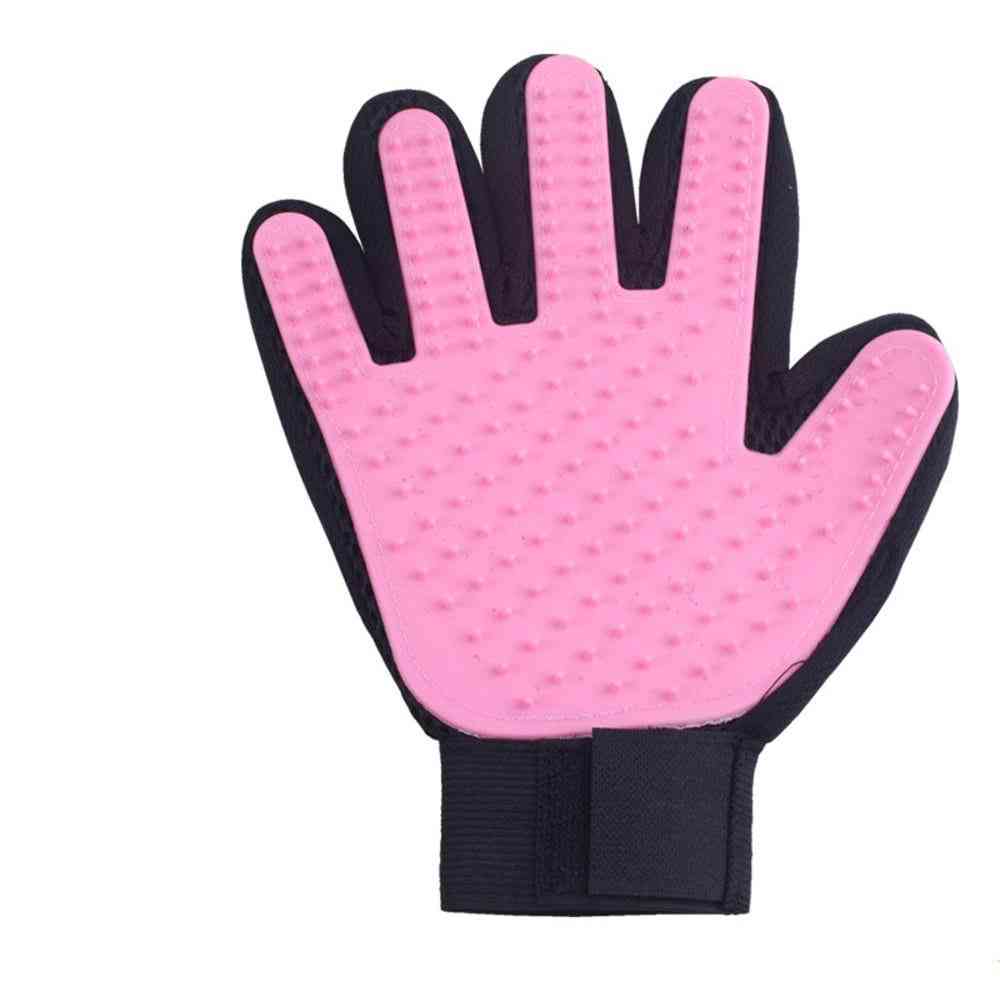 Soft Pet Dog Cat Grooming Cleaning Glove - Deshedding Hair Remover Massage Brush