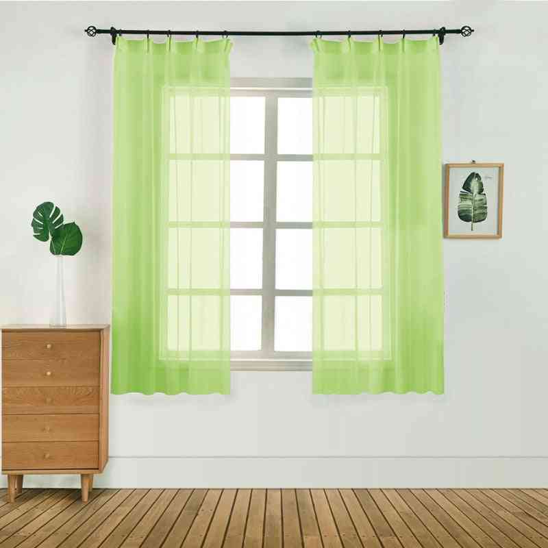 Køkken, tyll soveværelse moderne gardiner til stue, vindue - grøn