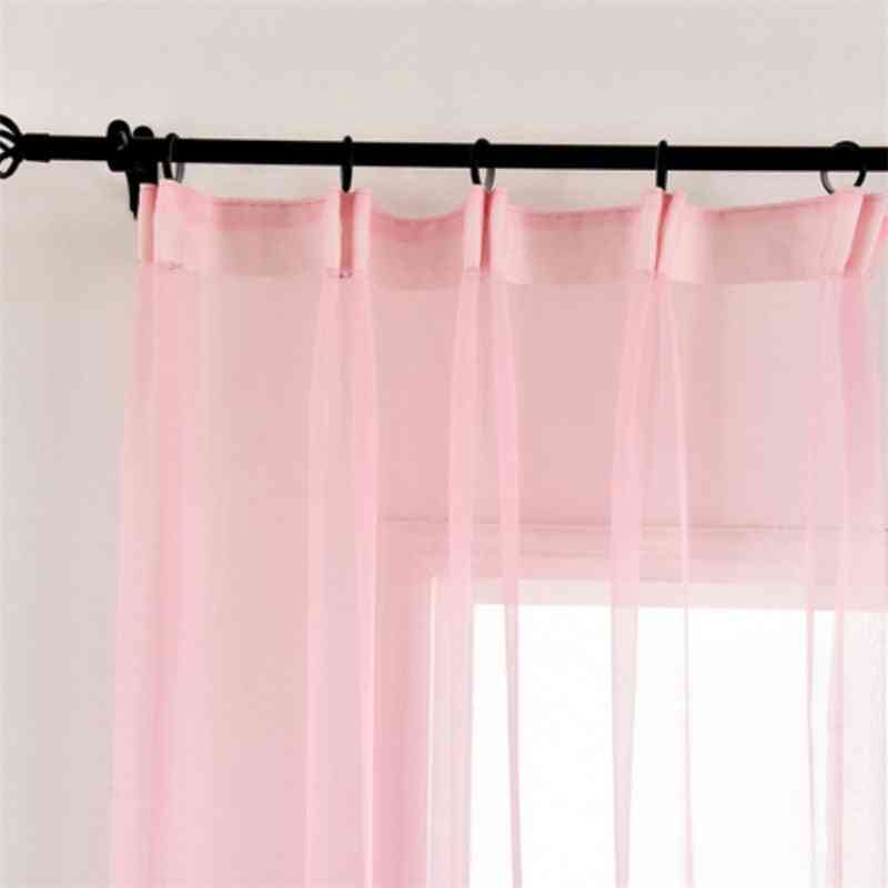 Lightweight, Washable And  Modern Tulle Curtains For Living Room, Window
