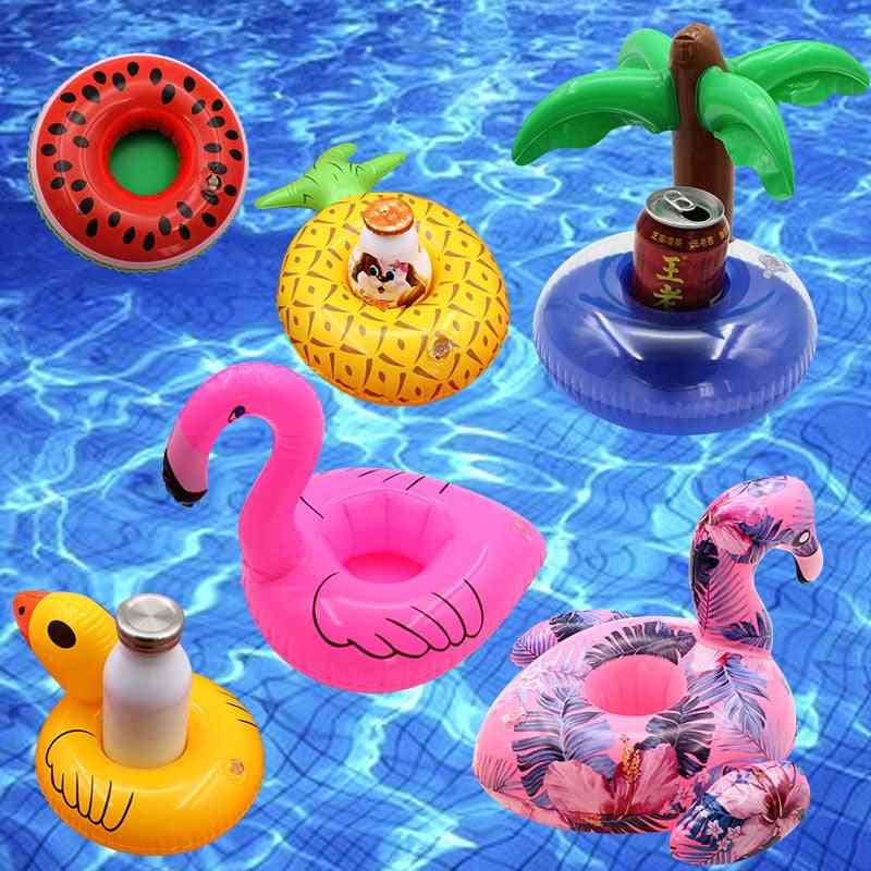 Porte-gobelet gonflable flamingo zwembad speelgoed- float cup beerbeach party bouee gonflable pisc - golden pegasus