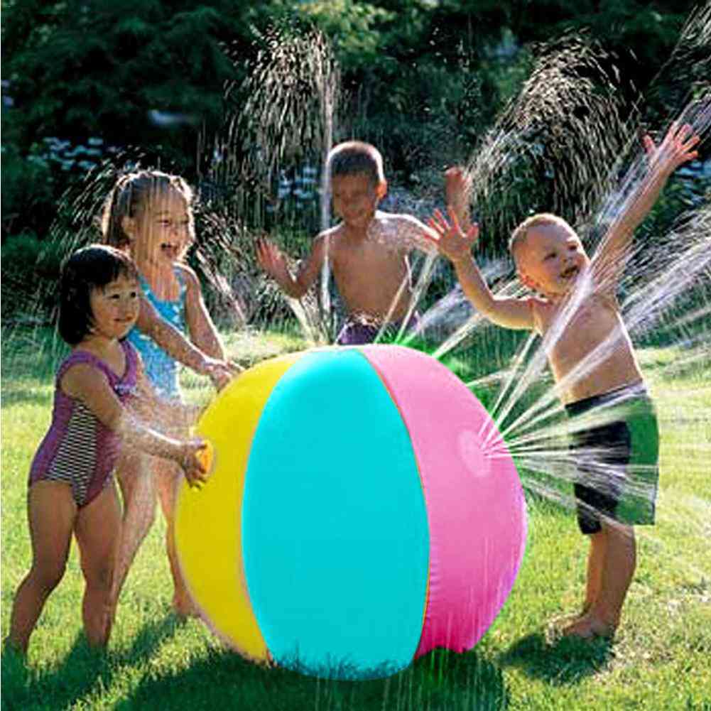 Inflatable Pvc Water Spray Beach  Jet Ball Toy