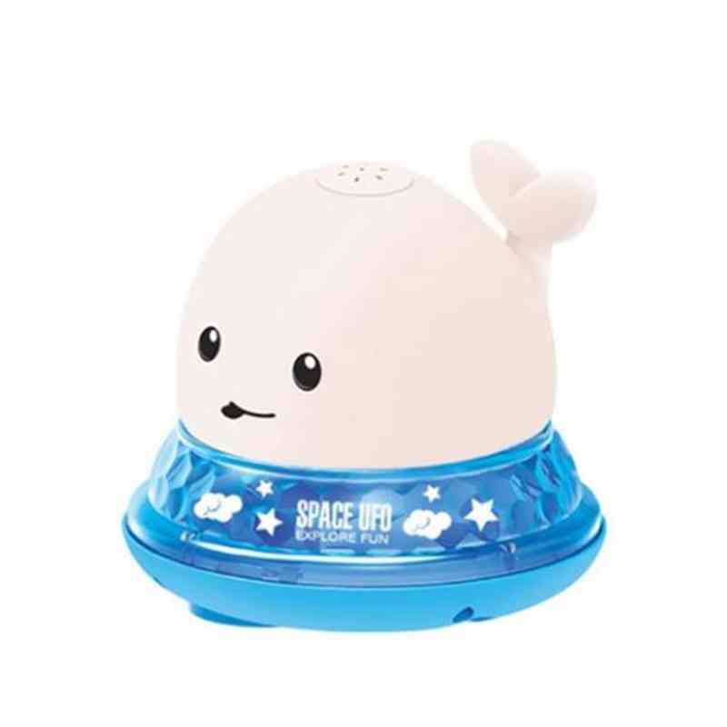Baby whale shape led light water spray ball sprinkler a induzione elettrica water spray toy con / senza base elettrica - 01 no electric base-200006151